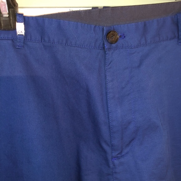 Royal Blue Calvin Klein Slim Fit Shorts, 36 - Picture 3 of 5